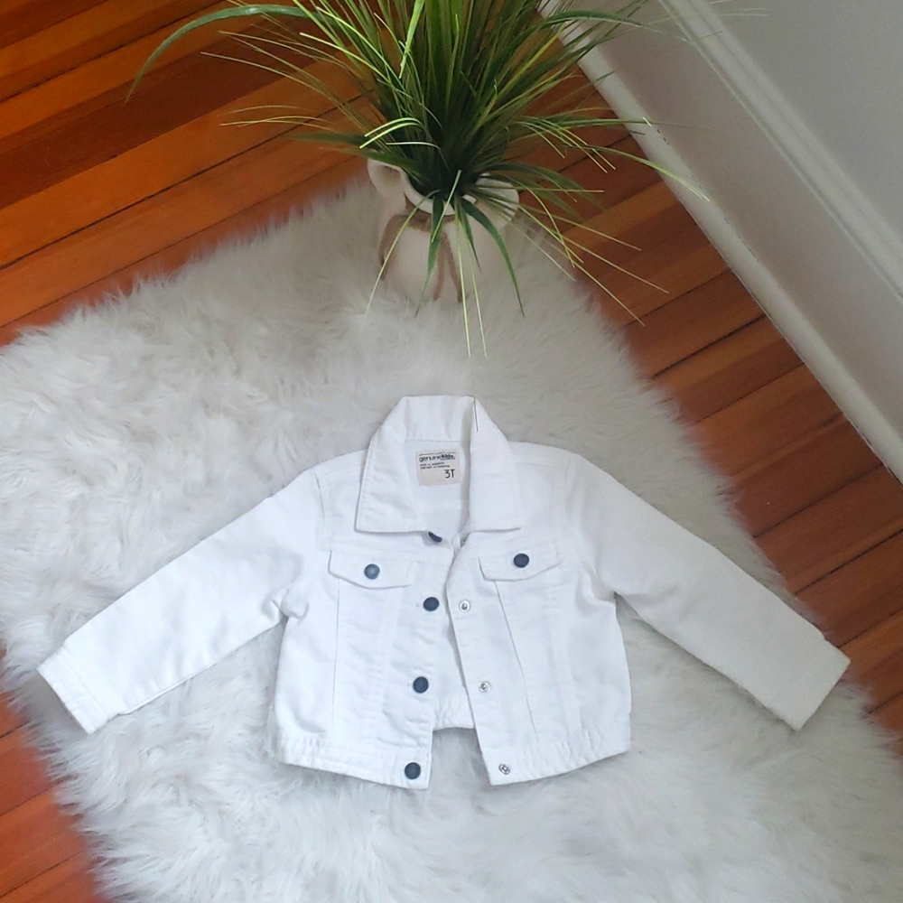 OSHKOSH EUC Girls White Denim Jacket (3T)